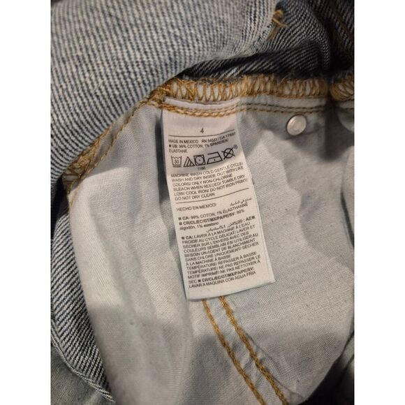 Old Navy Womens High Rise Baggy Fit Ripped Knee Jeans Size 4 Blue - Picture 4 of 6